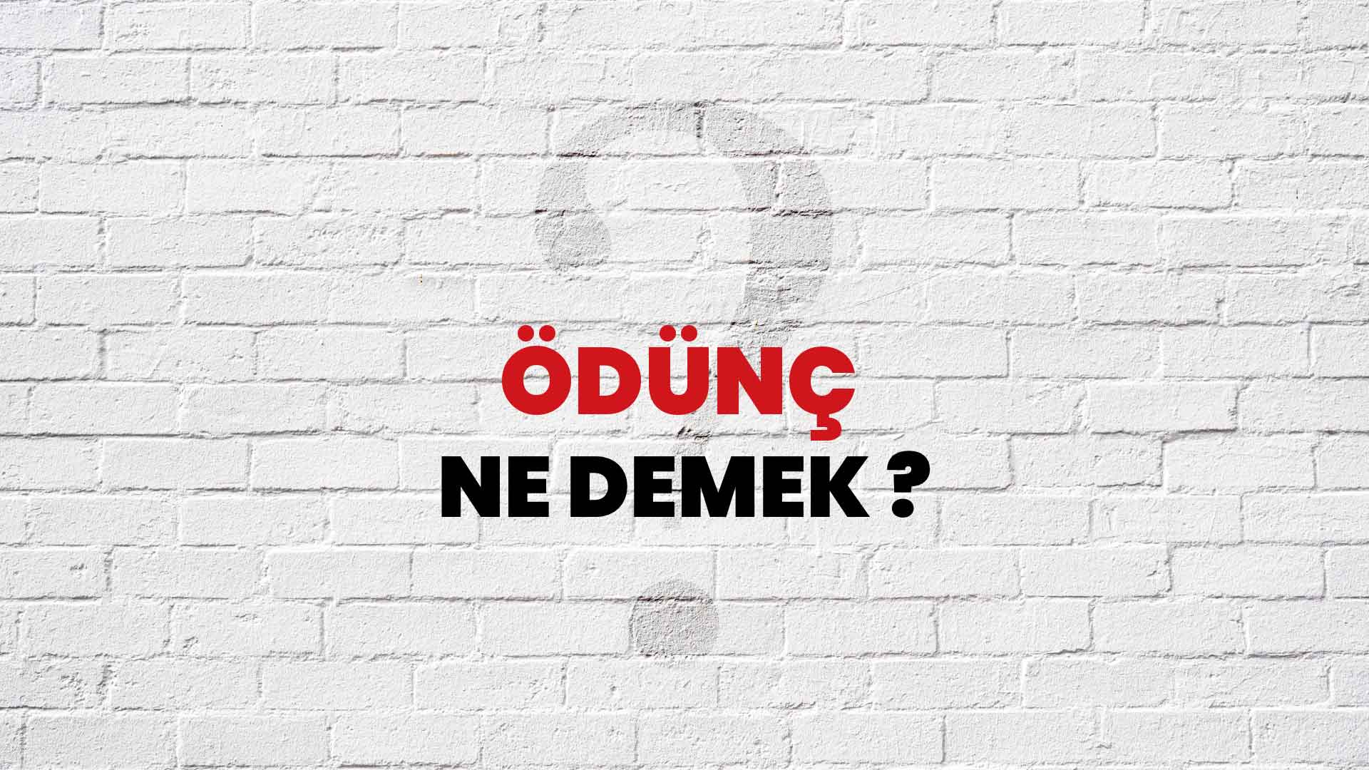 Ödünç Ne Demek, Ne Anlama Gelir? Ödünç Kelimesi TDK Sözlük Anlamı Nedir?