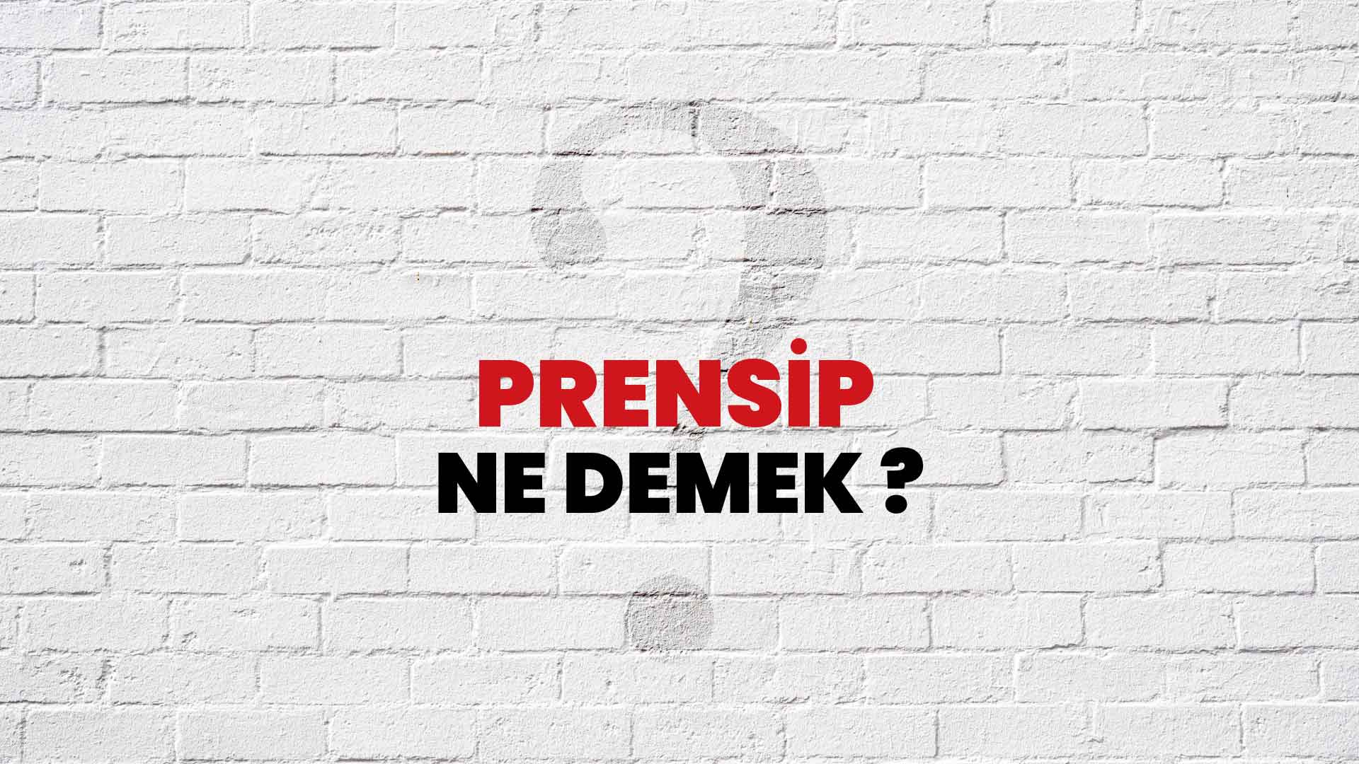 Prensip Ne Demek, Ne Anlama Gelir? Prensip Kelimesi TDK Sözlük Anlamı Nedir?