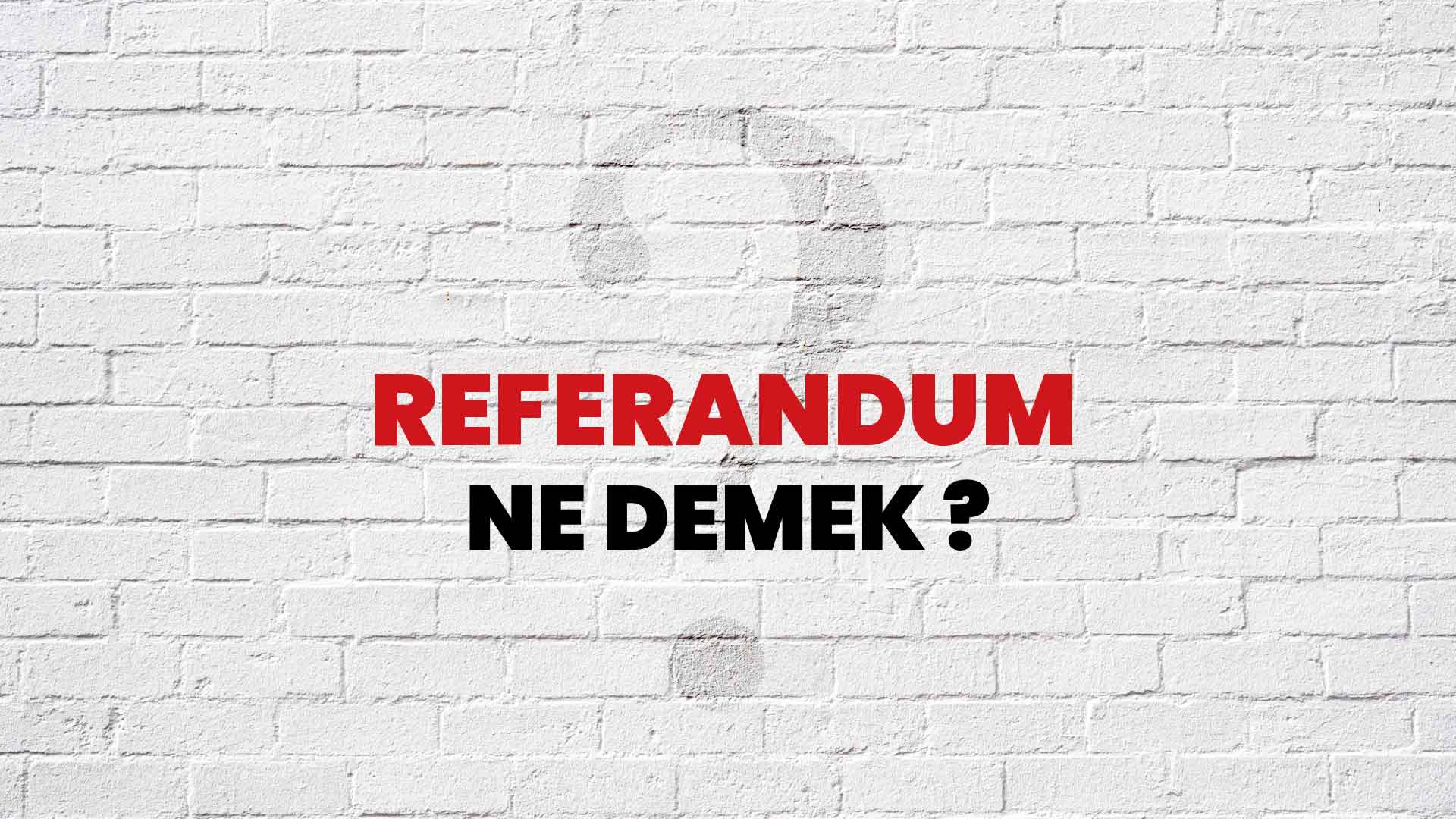 Referandum Ne Demek, Ne Anlama Gelir? Referandum Kelimesi TDK Sözlük Anlamı Nedir?