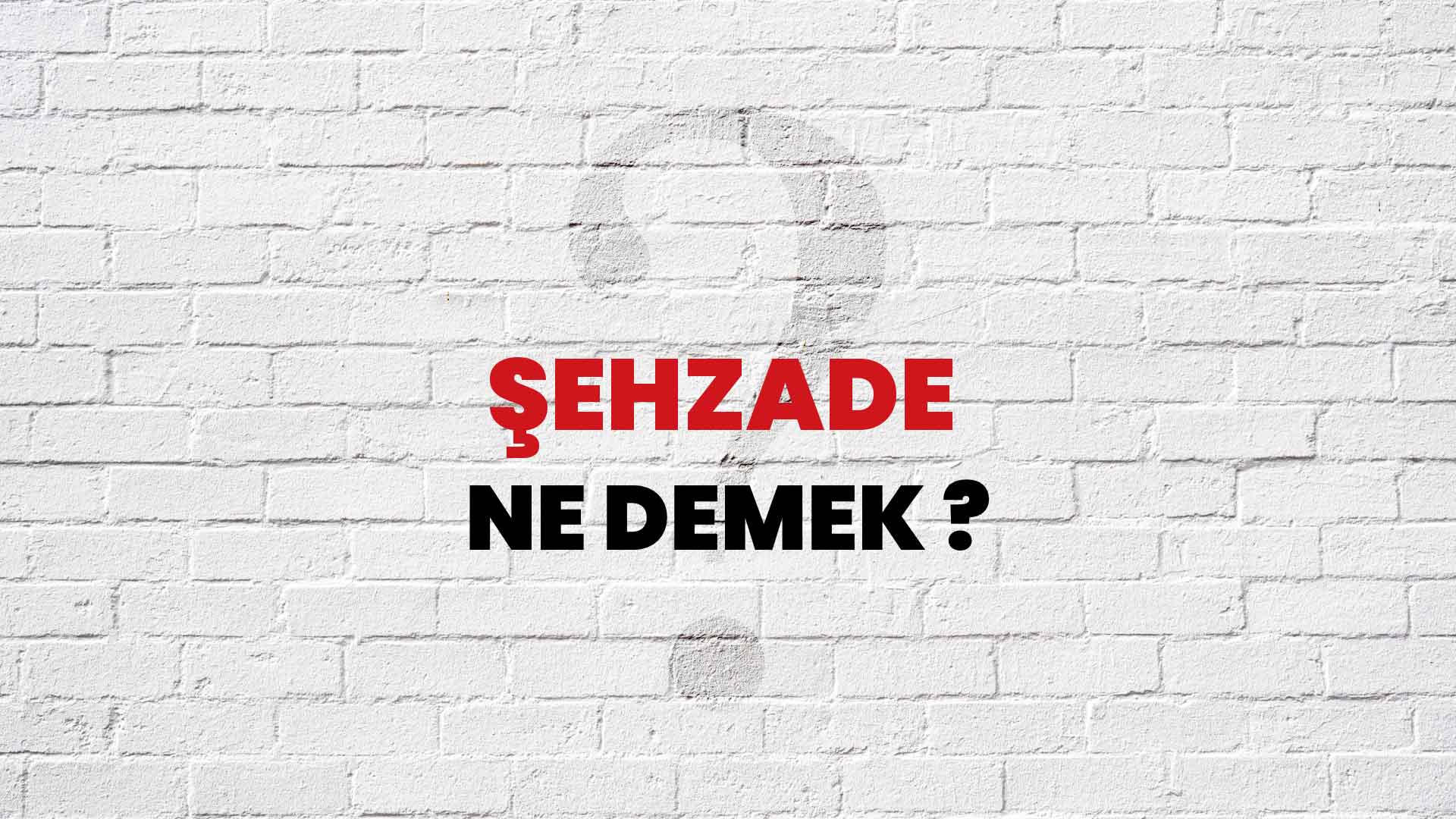 Şehzade Ne Demek, Ne Anlama Gelir? Şehzade Kelimesi TDK Sözlük Anlamı Nedir?