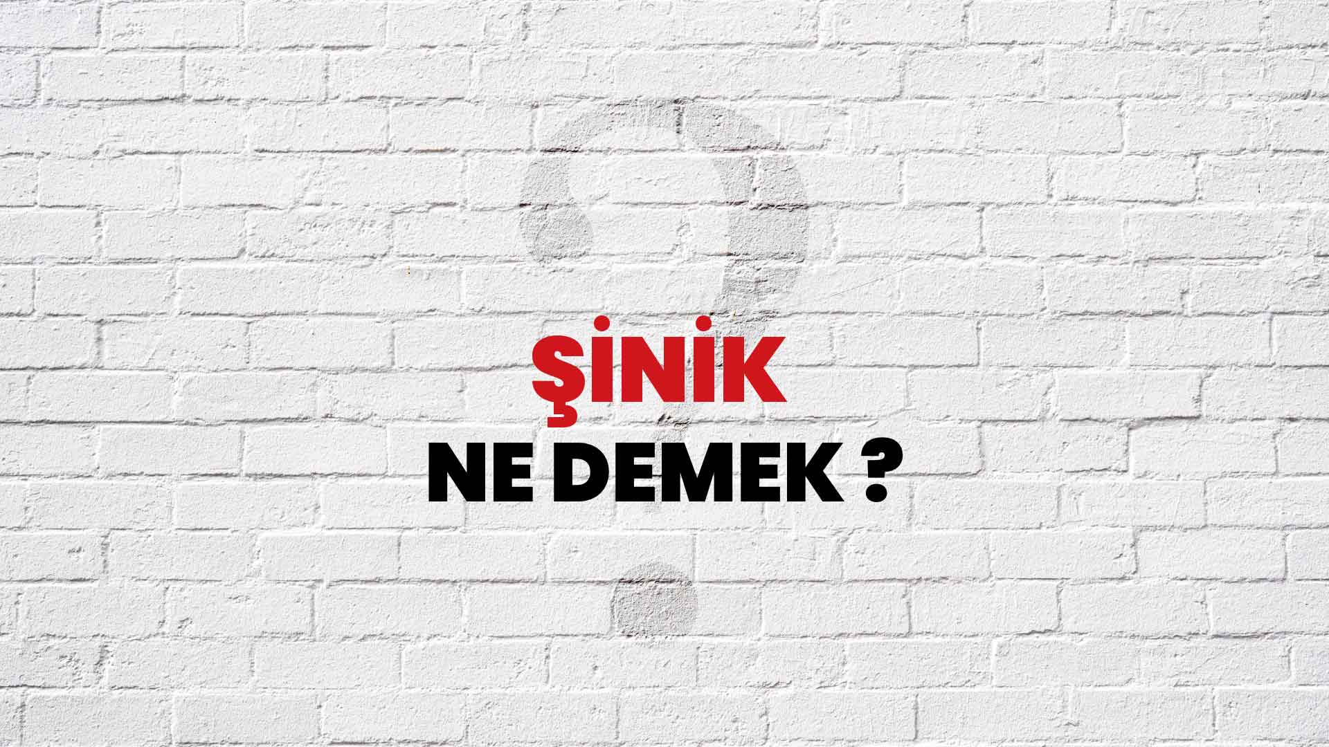 Şinik Ne Demek, Ne Anlama Gelir? Şinik Kelimesi TDK Sözlük Anlamı Nedir?