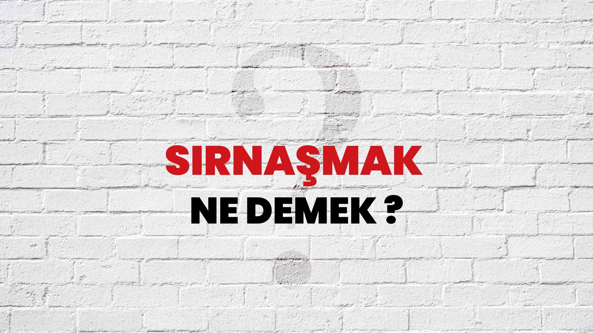 Sırnaşmak Ne Demek, Ne Anlama Gelir? Sırnaşmak Kelimesi TDK Sözlük Anlamı Nedir?
