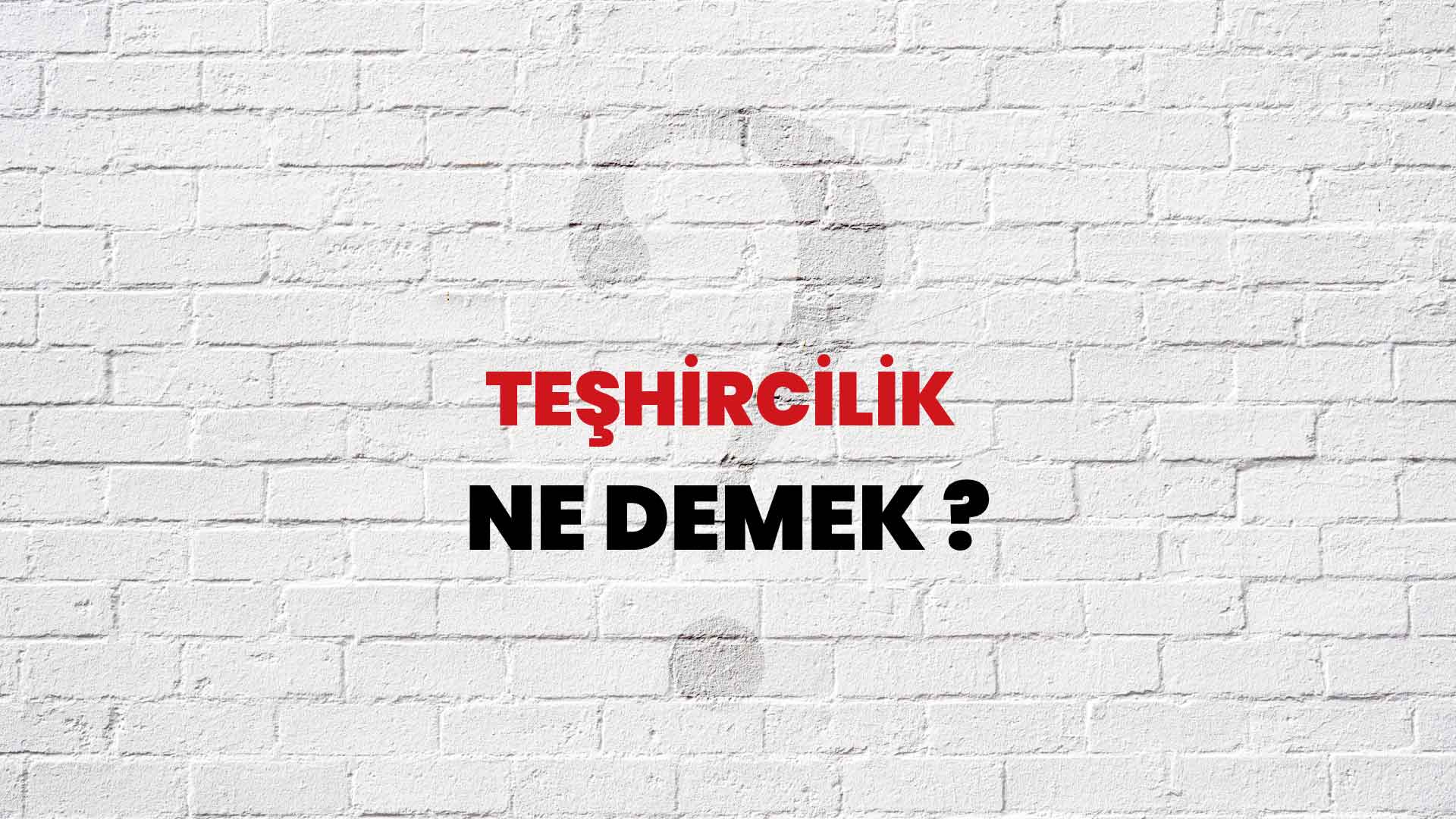 Teşhircilik Ne Demek, Ne Anlama Gelir? Teşhircilik Kelimesi TDK Sözlük Anlamı Nedir?