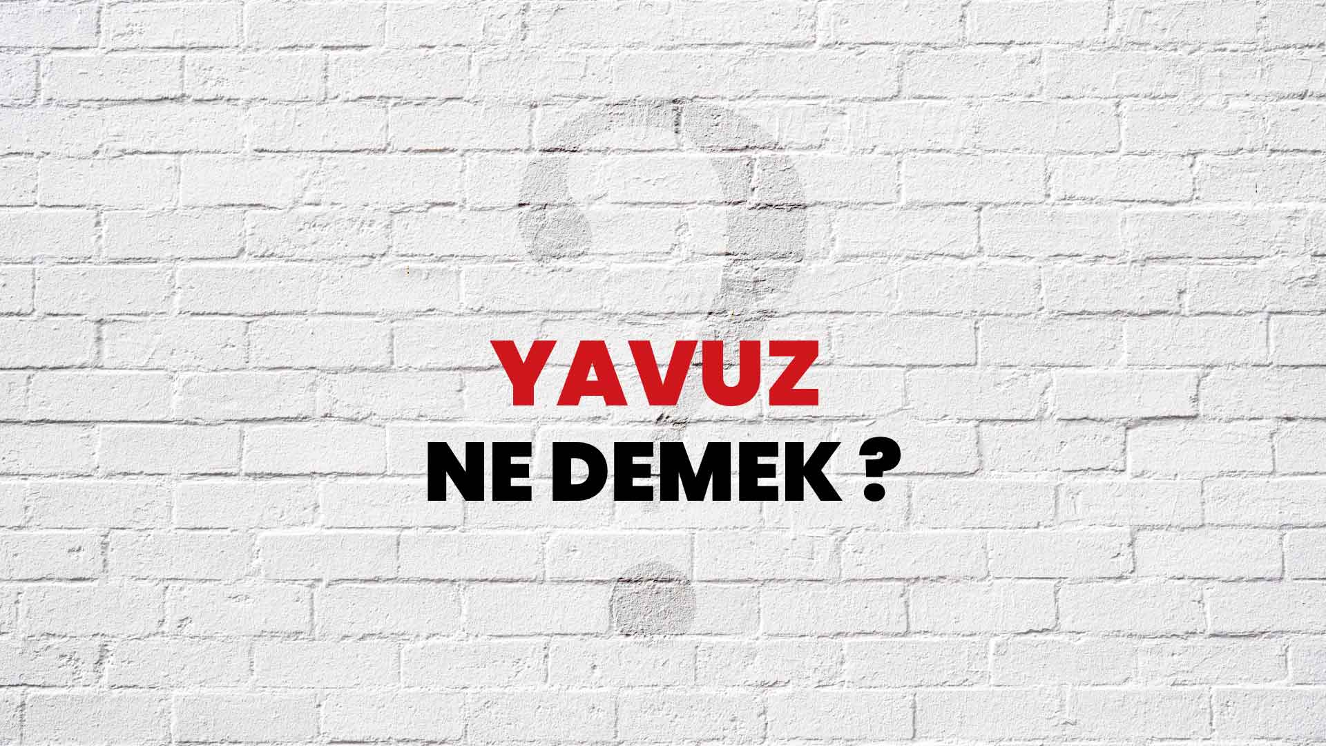 Yavuz Ne Demek, Ne Anlama Gelir? Yavuz Kelimesi TDK Sözlük Anlamı Nedir?