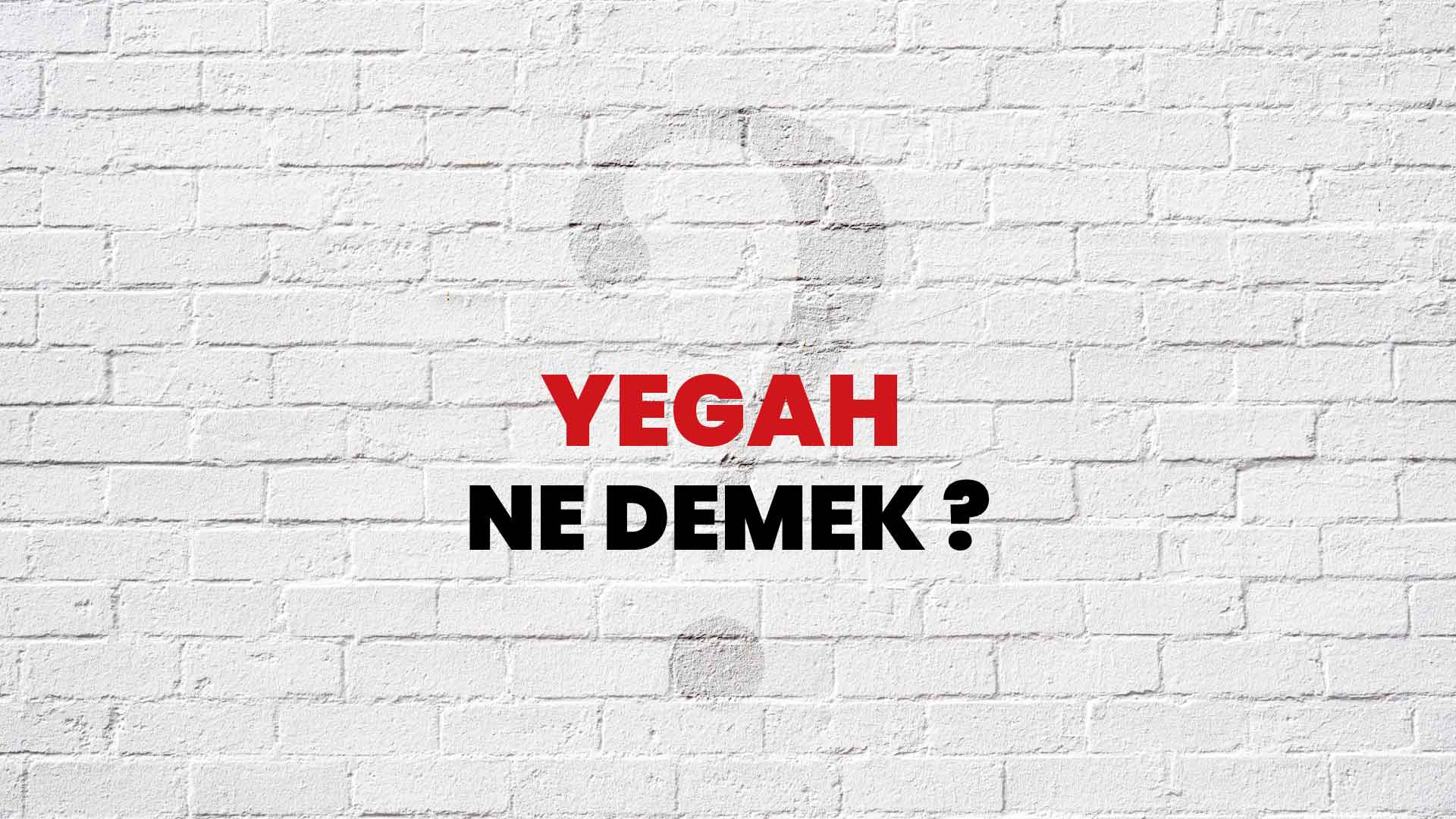 Yegah Ne Demek, Ne Anlama Gelir? Yegah Kelimesi TDK Sözlük Anlamı Nedir?