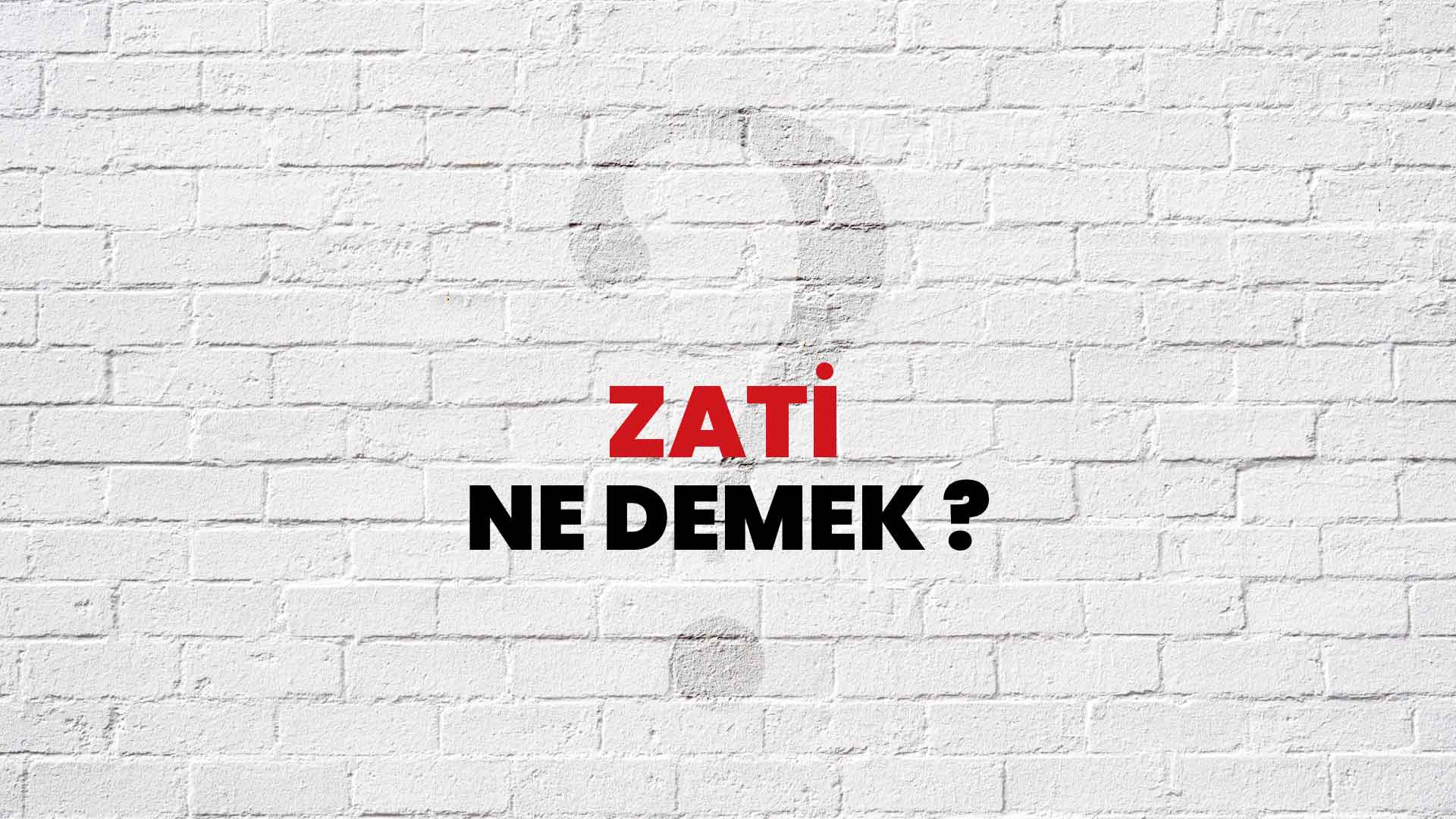 Zati sıfat nedir kaça ayrılır?