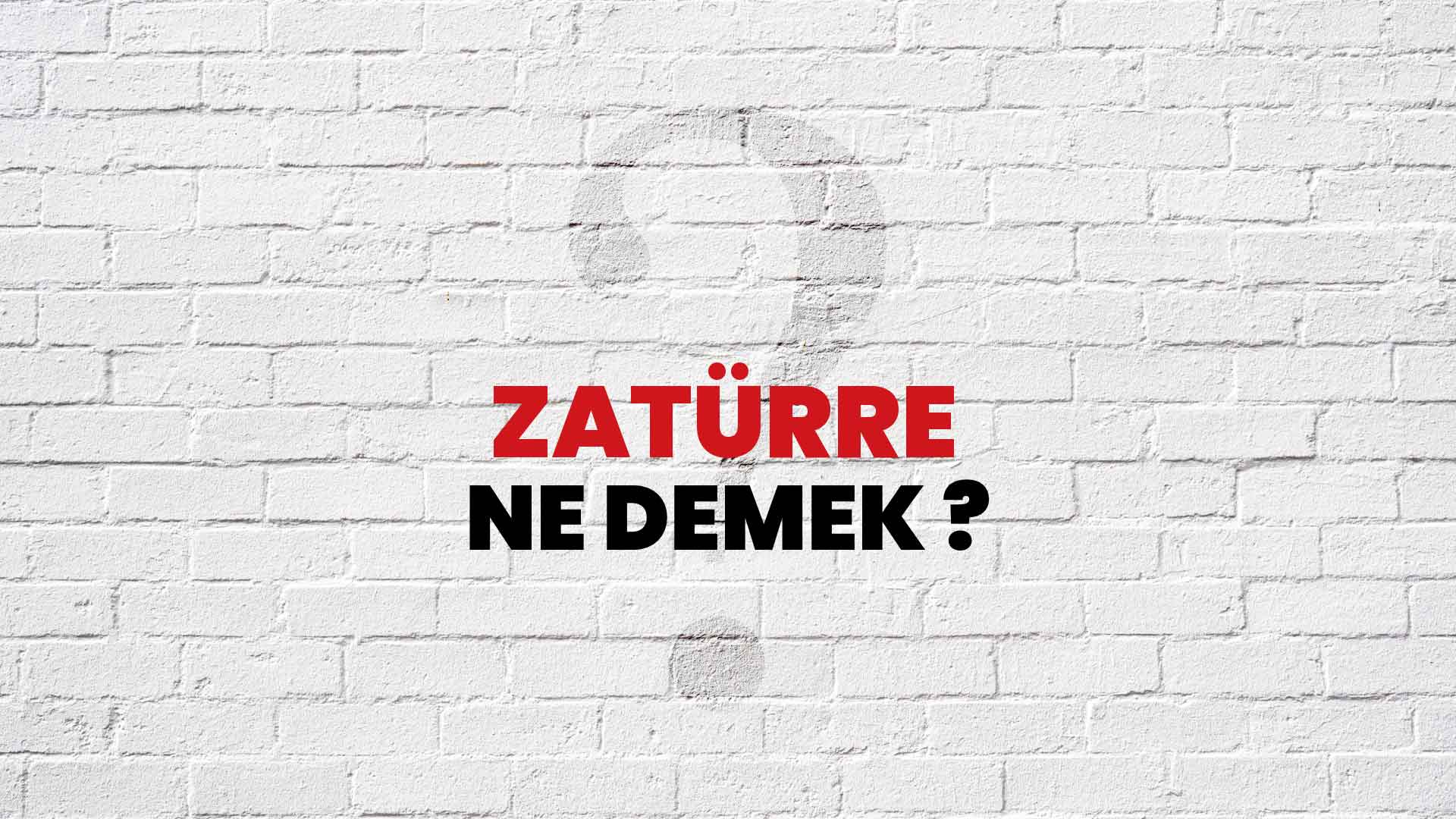 Zatürre Ne Demek, Ne Anlama Gelir? Zatürre Kelimesi TDK Sözlük Anlamı Nedir?