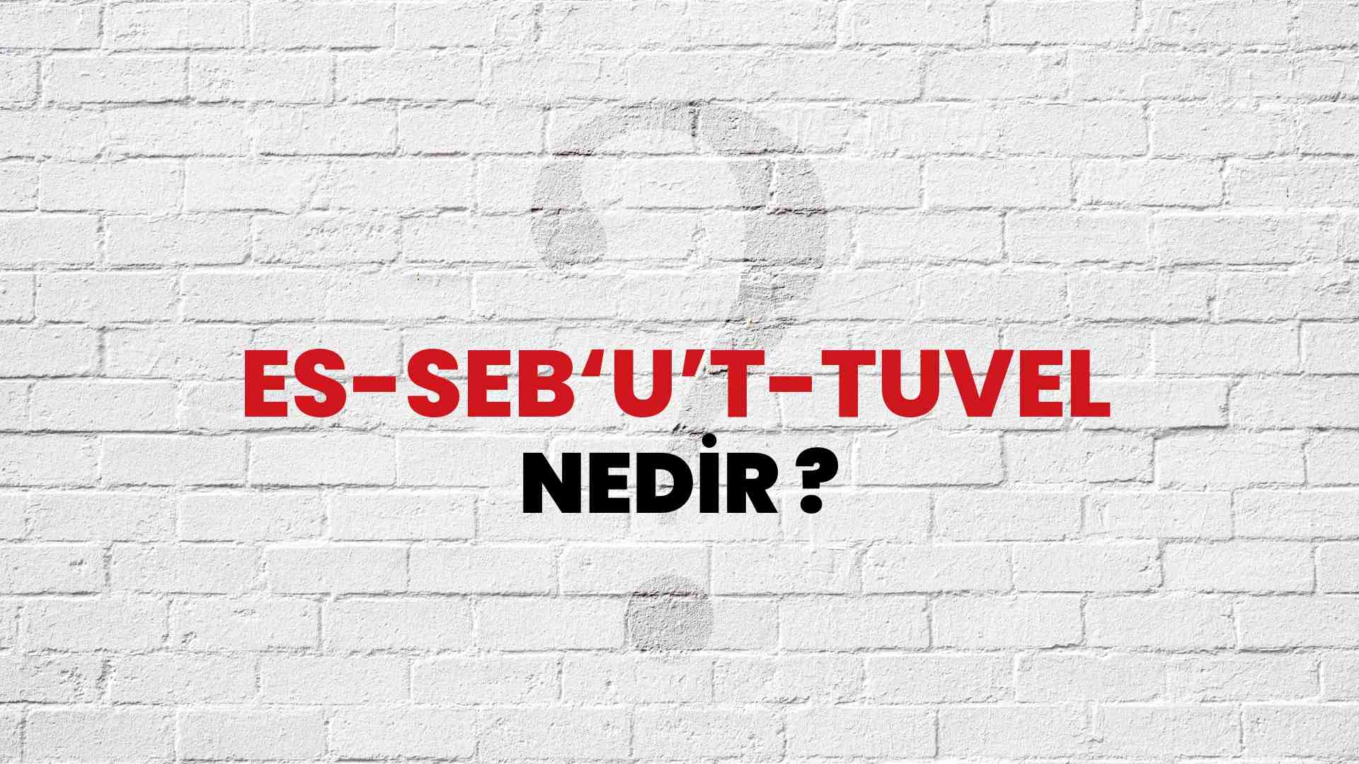 Es-Seb‘u’t-Tuvel Nedir?