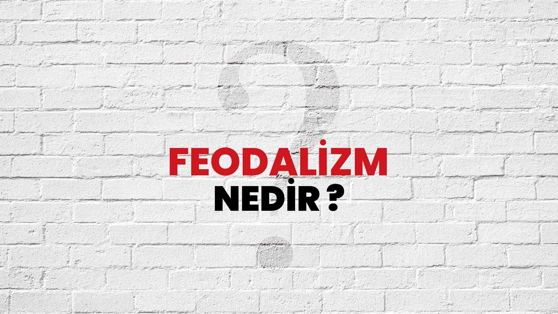 Feodalizm Nedir, Ne Demek? TÜBİTAK Ansiklopedi ile Feodalizm Ne Anlama Gelir ve Neyi İfade Eder?