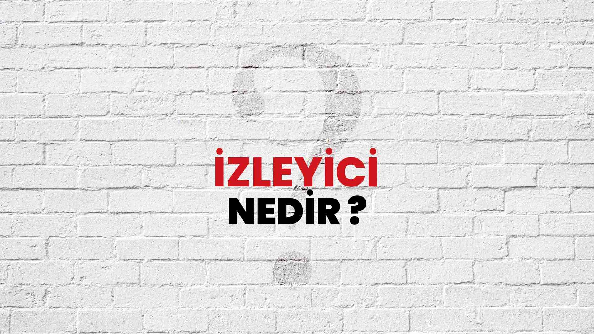 İzleyici nedir?