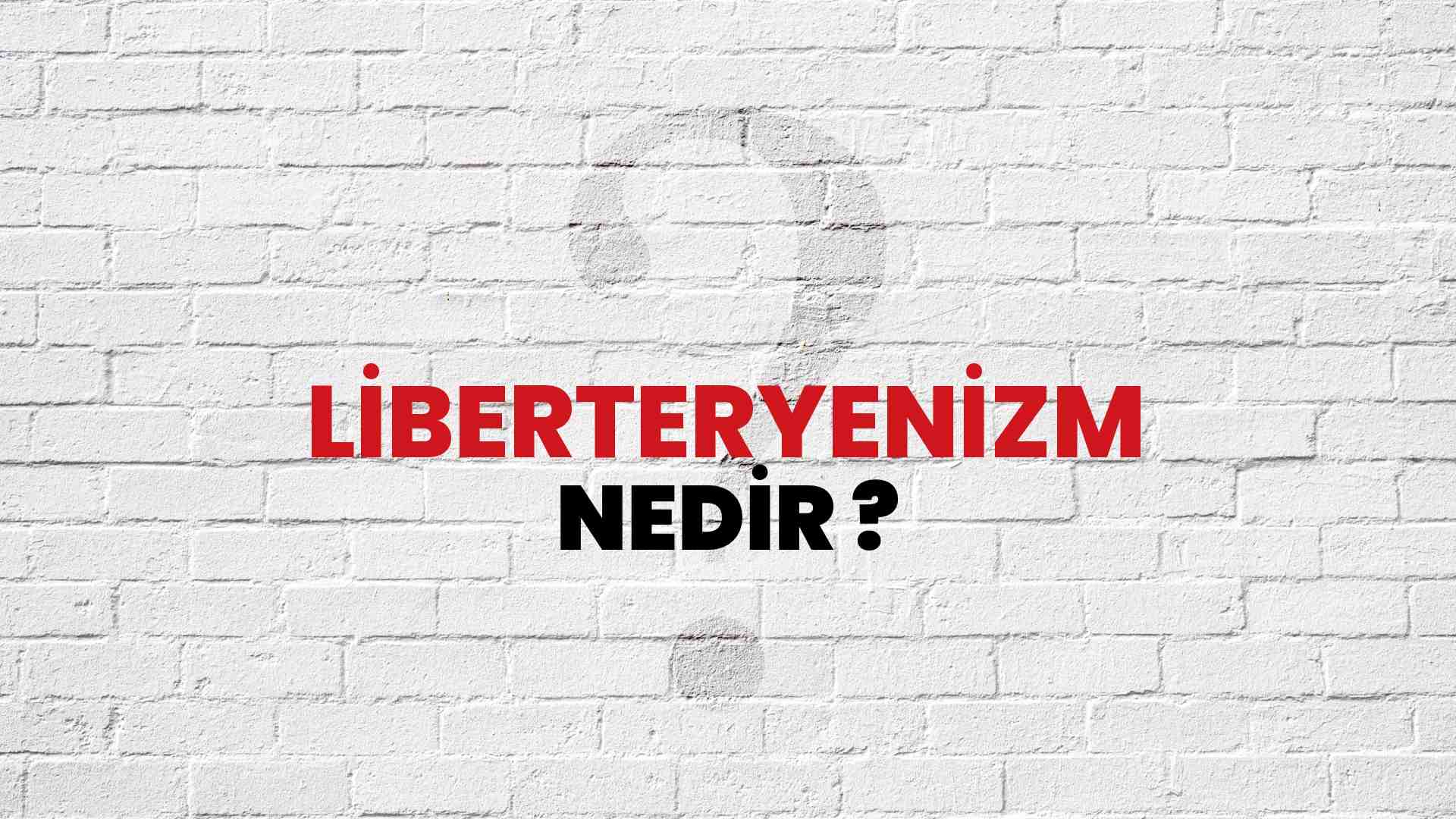 Liberteryenizm nedir?