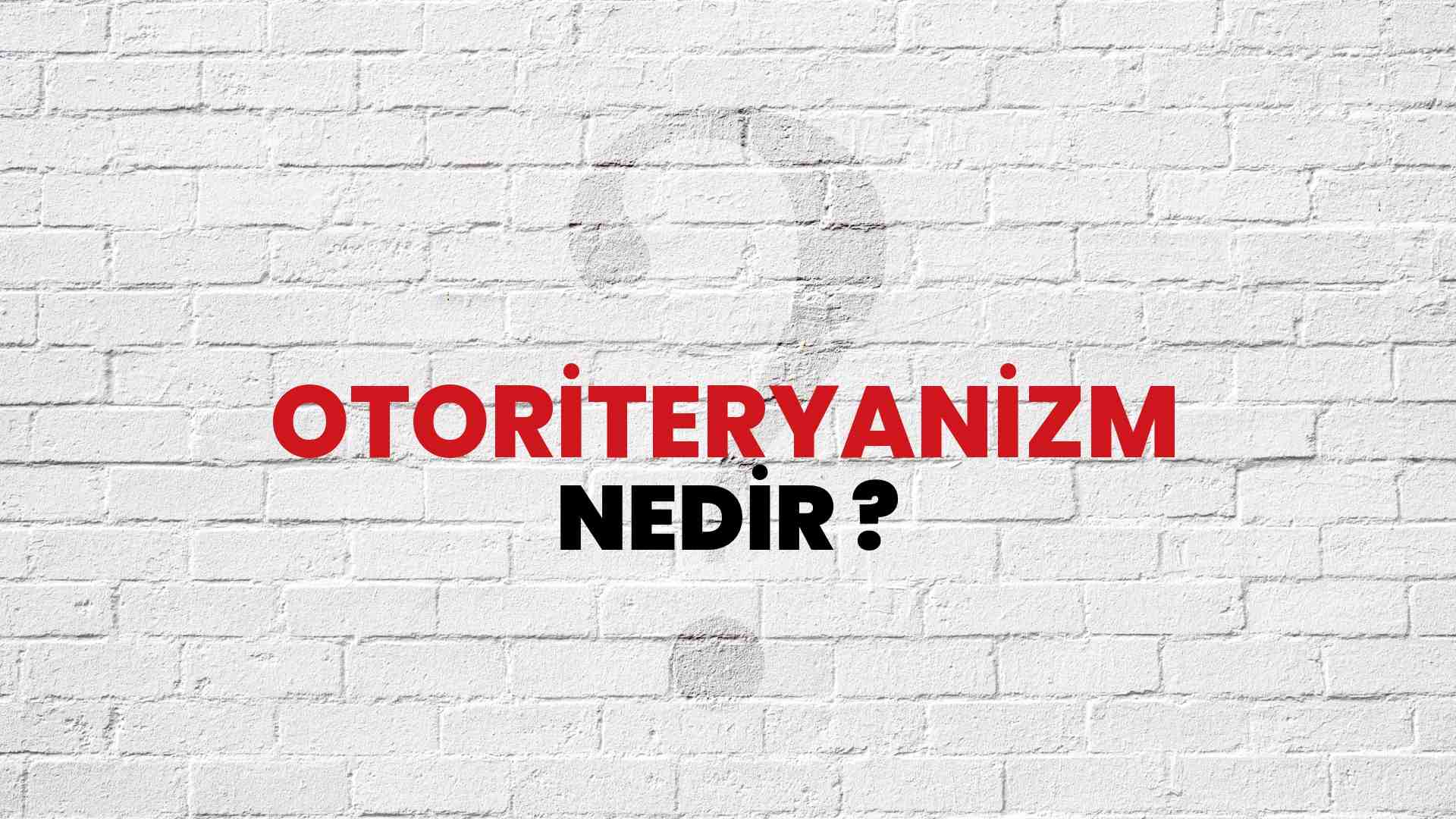 Otoriteryanizm nedir?