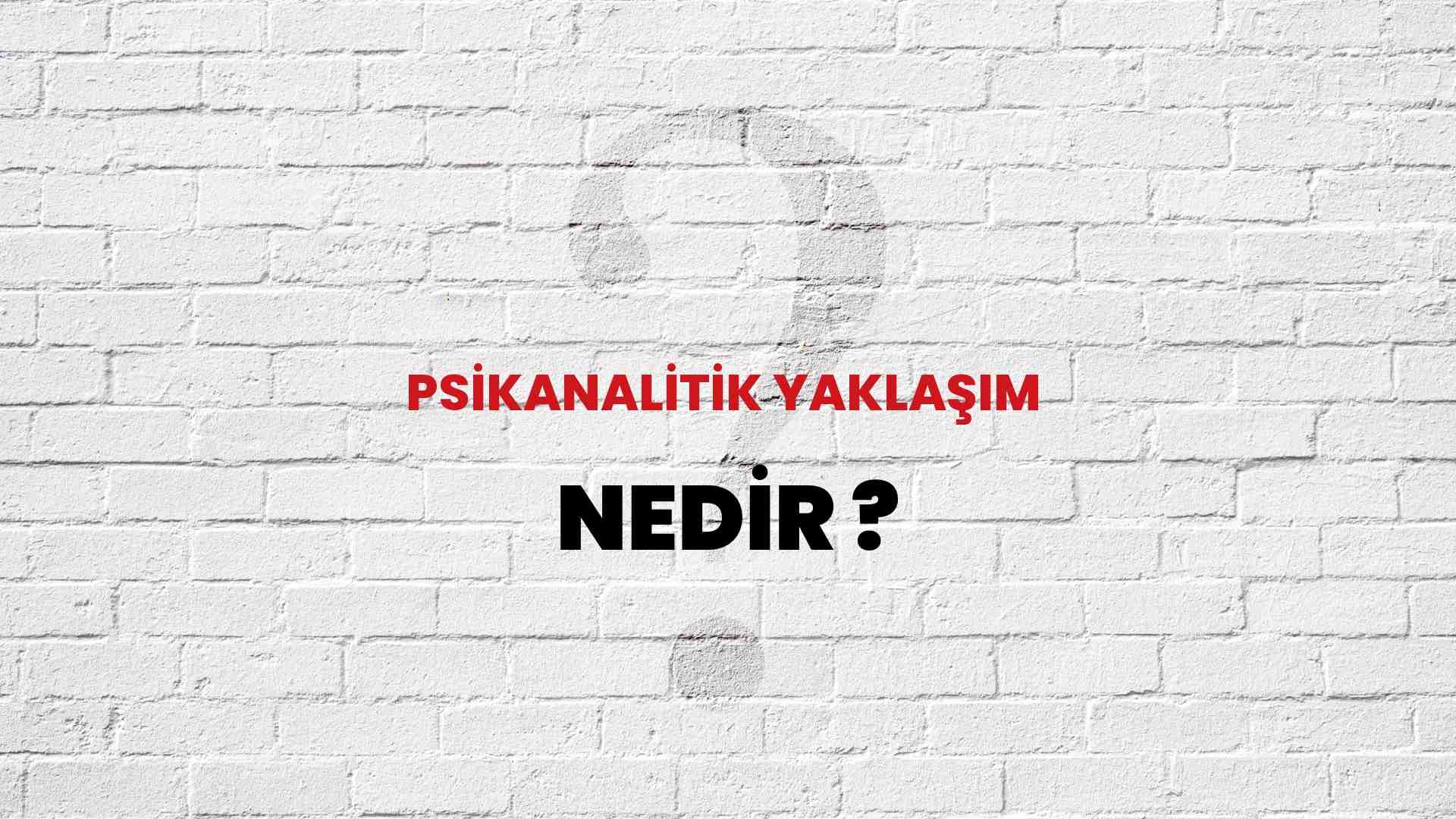 Psikanalitik Yaklaşım nedir?