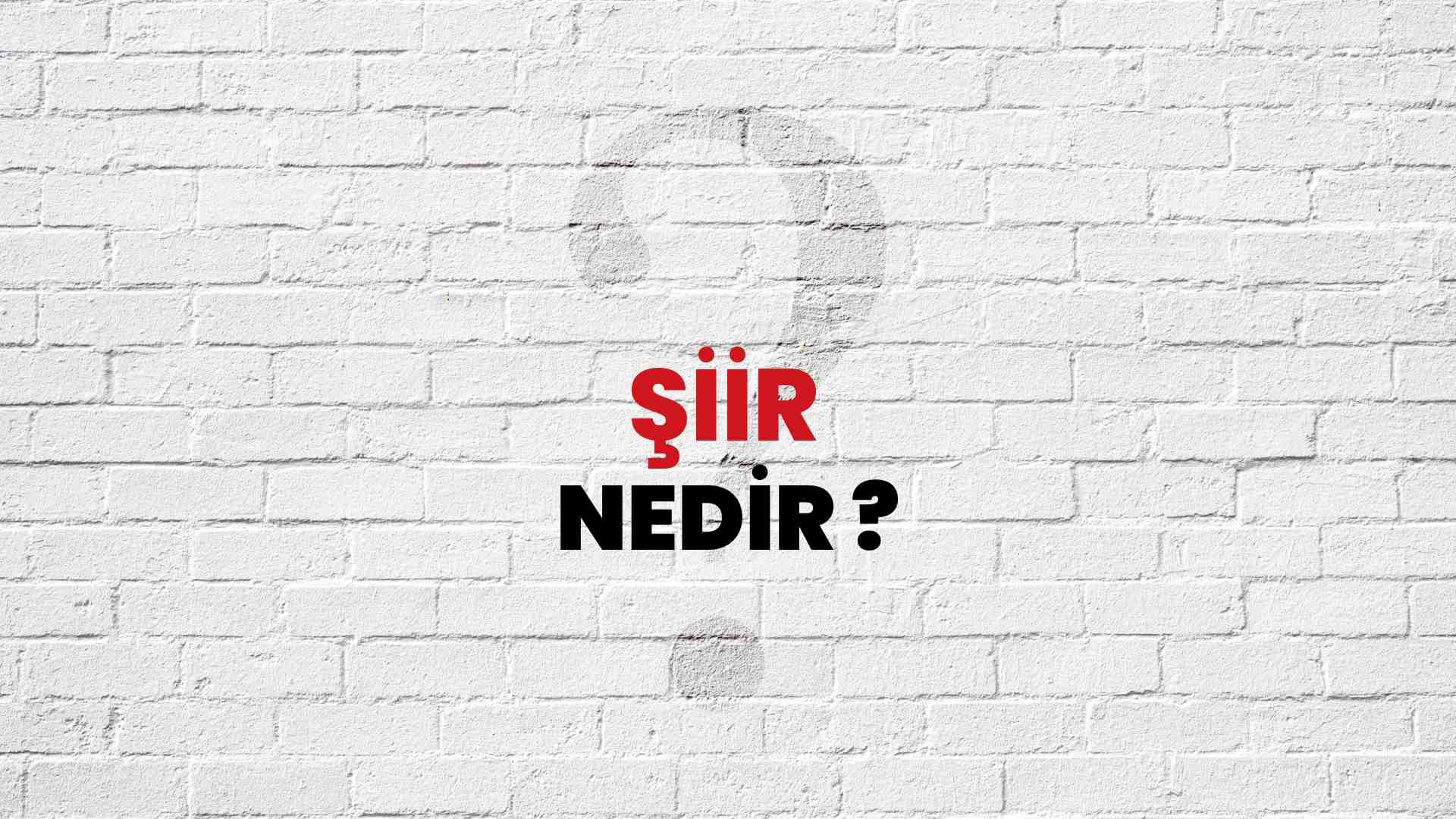 Şiir nedir?