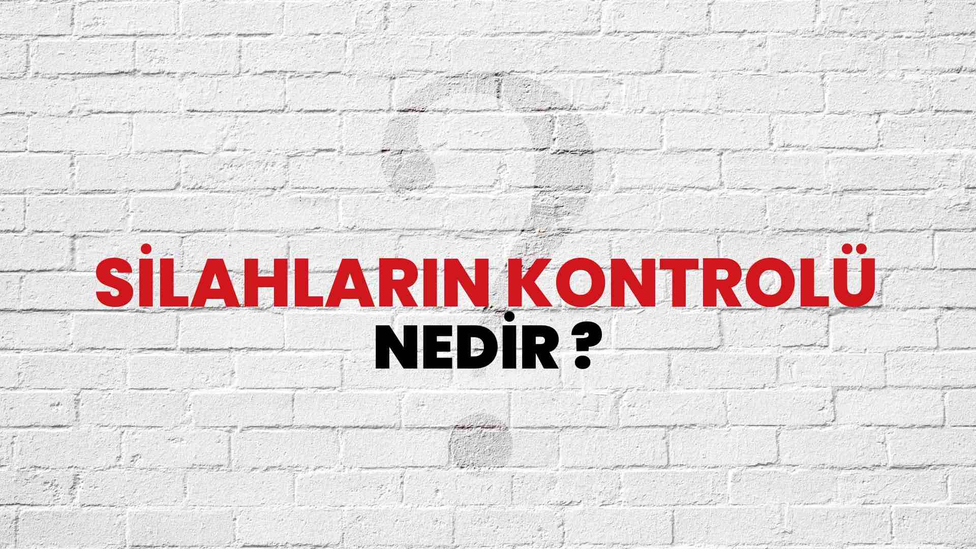 Silahların Kontrolü nedir?