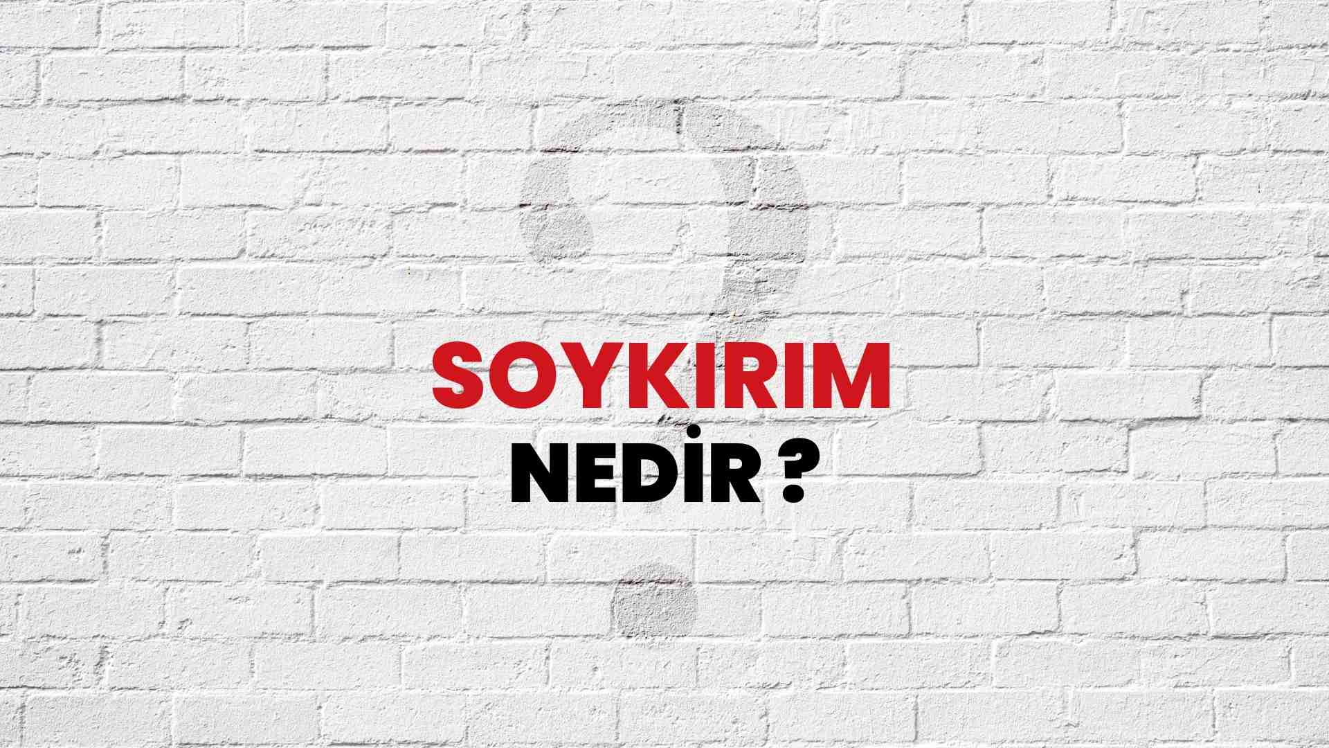 Soykırım nedir?
