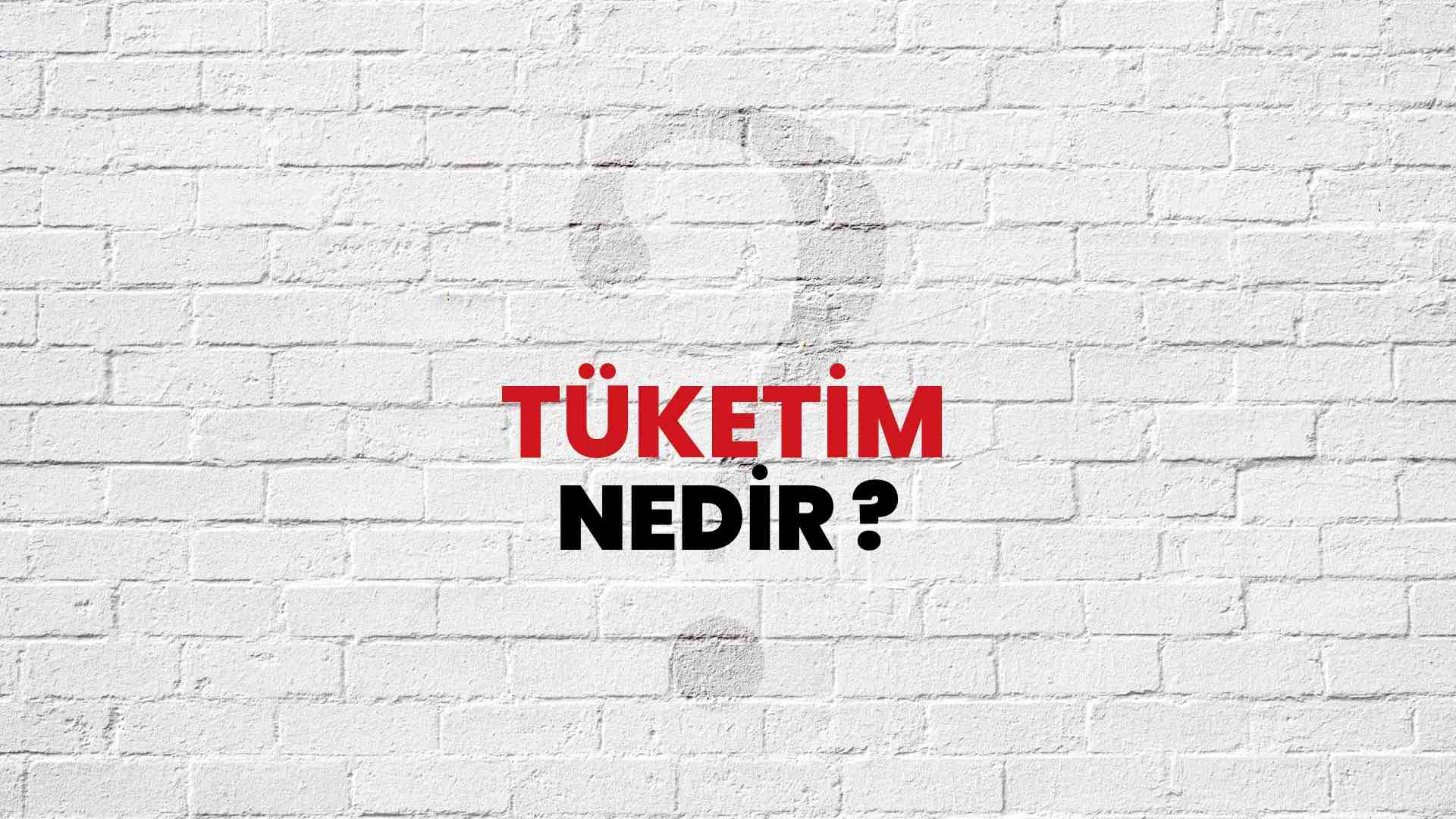 Tüketim nedir?