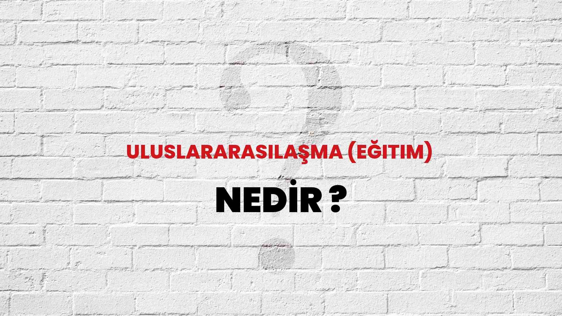 Uluslararasılaşma (Eğitim) nedir?
