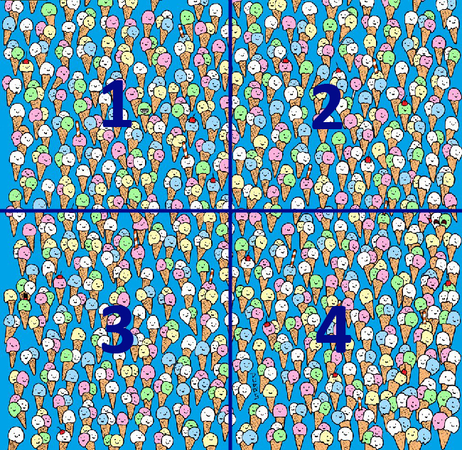 Dondurma denizinin içinde bir lolipop var. Hemen dikkat kesiliyoruz.