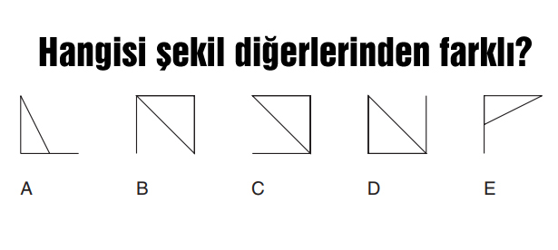 Hangi şekil diğerlerinden farklı?