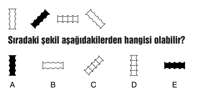 Sıradaki şekil aşağıdakilerden hangisidir?