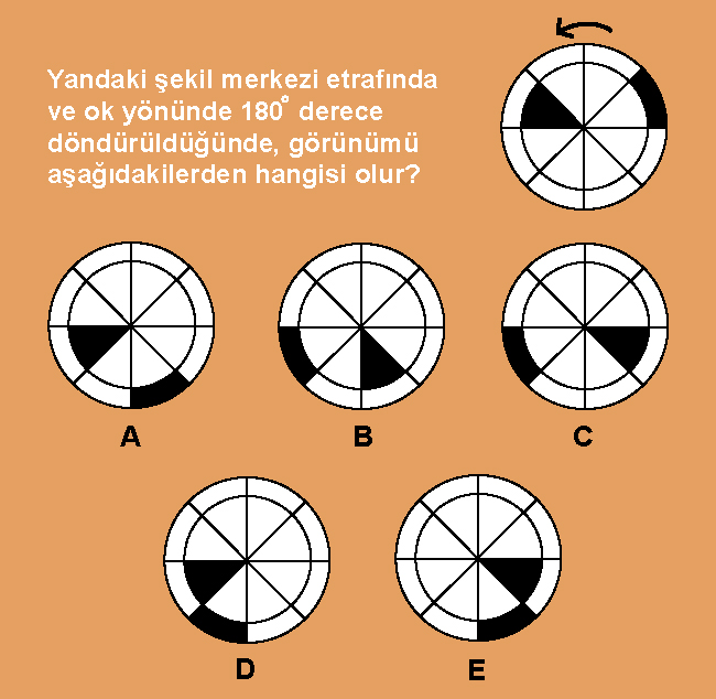 Ok yönünde şekli 180 derece çevirirseniz şekil nasıl görünür?