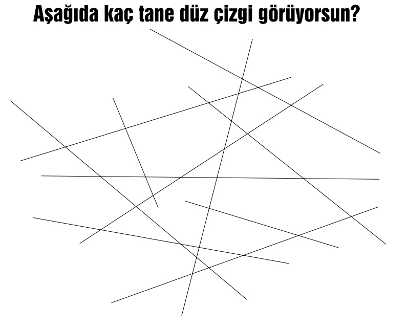 Kaç çizgi var?