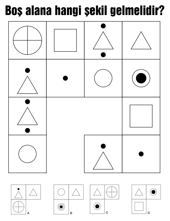 Boş alana hangi şekil gelmelidir?