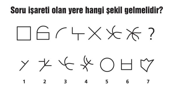 Soru işaretli yere ne gelmelidir?