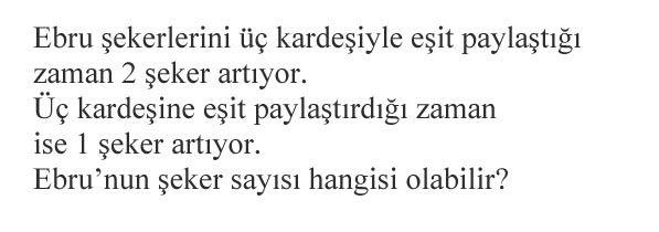 Ebrunun kaç şekeri var?