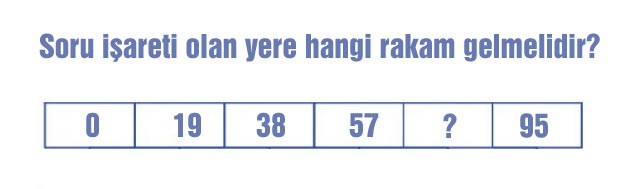 Soru işaretli yere ne gelmelidir?