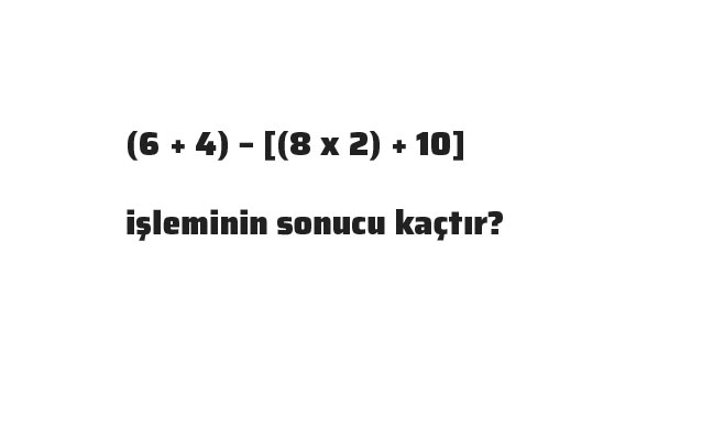 Sonucu nedir?