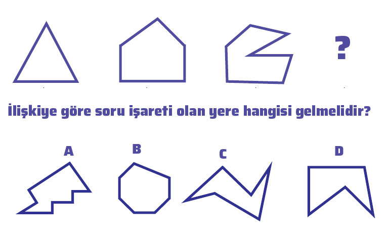 Boşluğa hangi şekil gelmelidir?