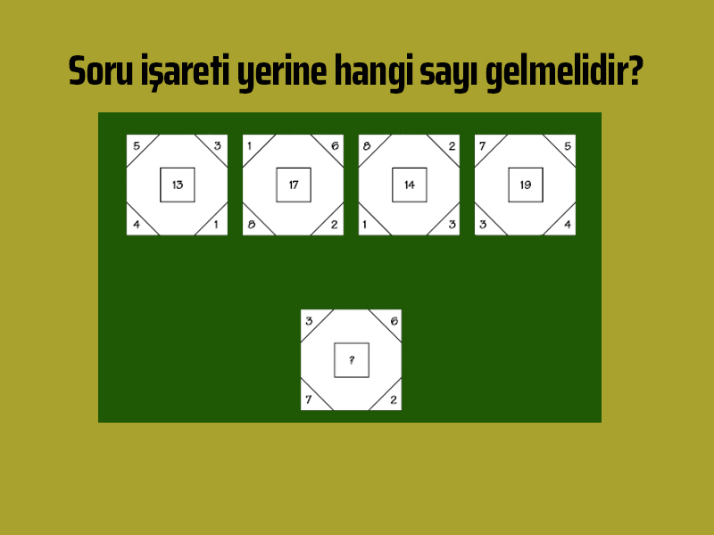 Soru işaretli yere ne gelmelidir?
