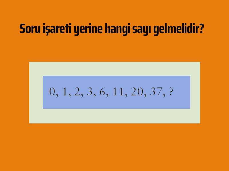Soru işaretli yere ne gelmelidir?