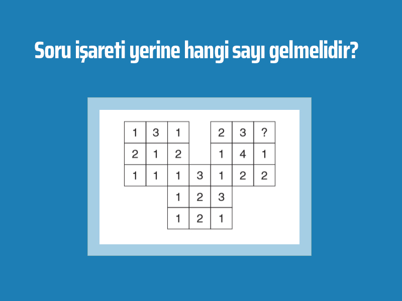Soru işaretli yere ne gelmelidir?