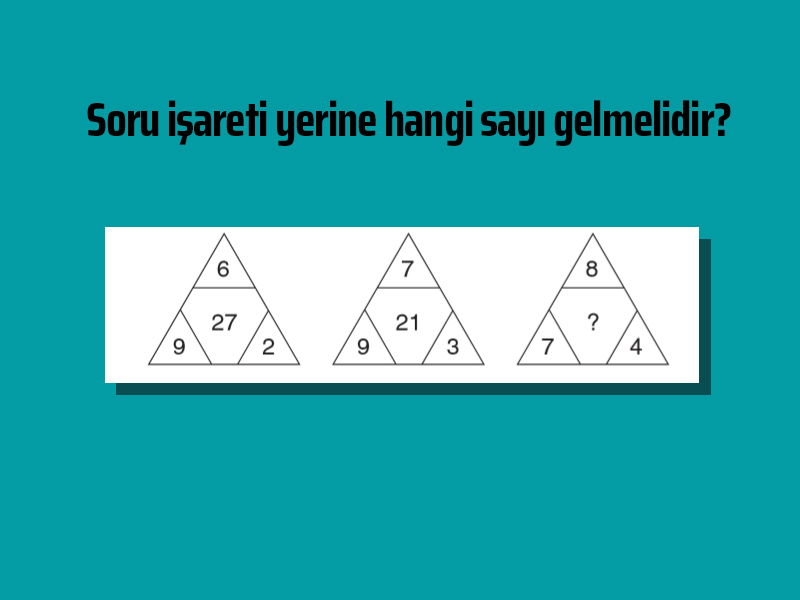 Soru işaretli yere ne gelmelidir?