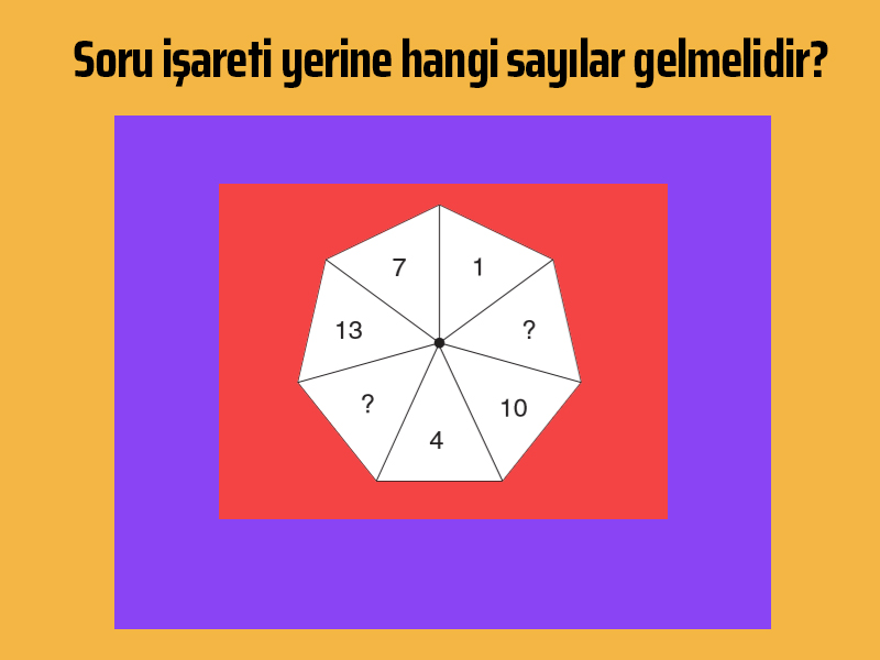 Soru işaretli yere ne gelmelidir?