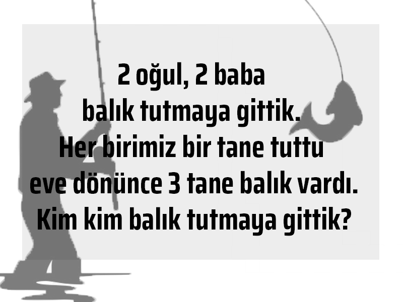 Balık tutmaya kim kim gitmişler?