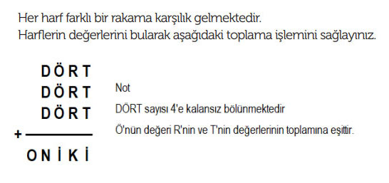 İ harfine karşılık gelen rakam kaçtır?