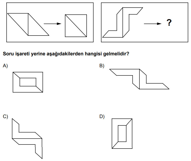 Soru işaretli yere hangi şekil gelmelidir?