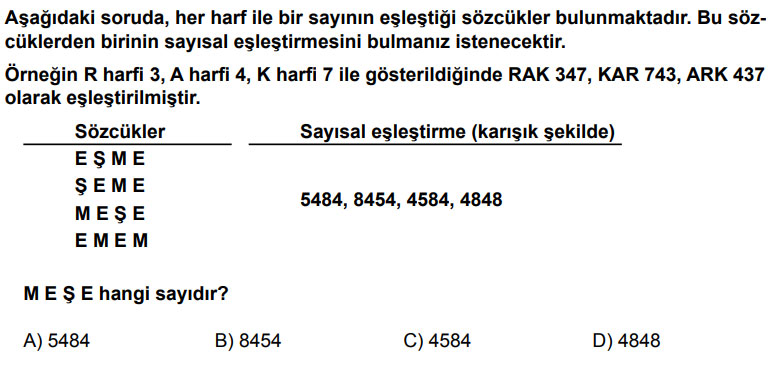 MEŞE hangi sayıdır?