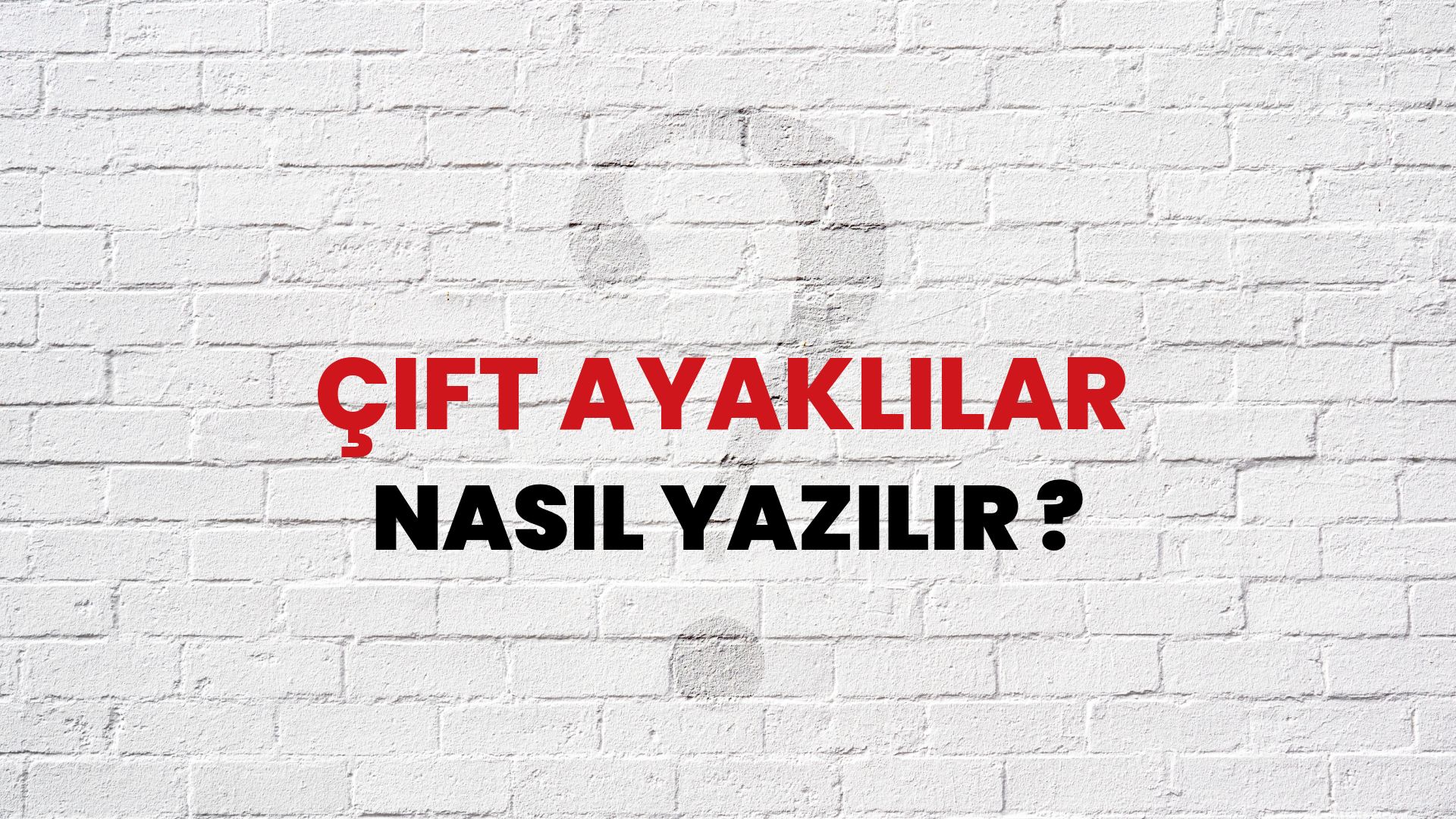 Çift Ayaklılar Nasıl Yazılır? TDK ile Çift Ayaklılar Doğru Yazılışı Nedir?