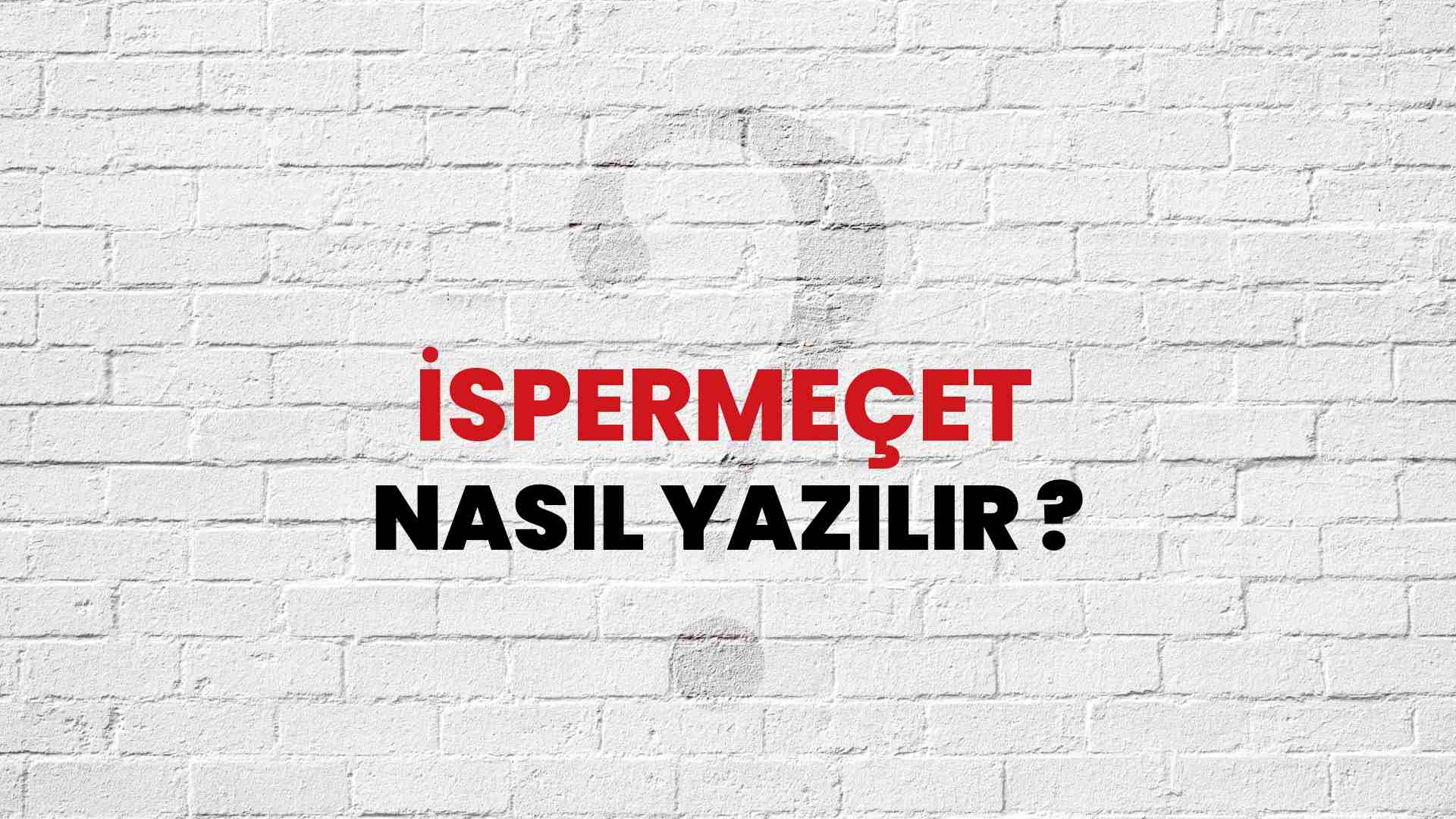 İspermeçet Doğru Yazımı Nedir? TDK ile İspermeçet Kelimesinin Doğru Yazılışı!