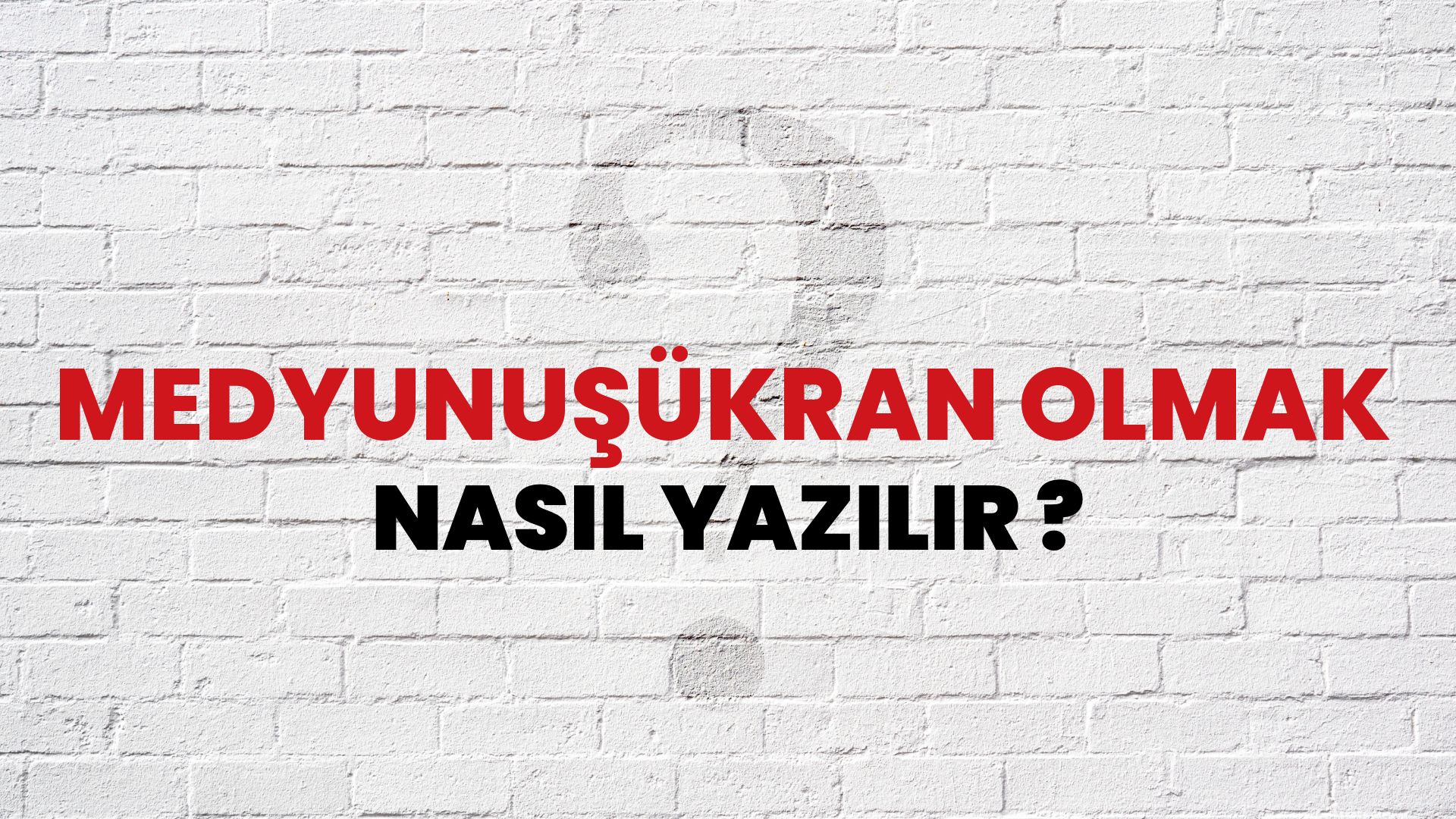 Medyunuşükran Olmak Nasıl Yazılır? TDK ile Medyunuşükran Olmak Doğru Yazılışı Nedir?
