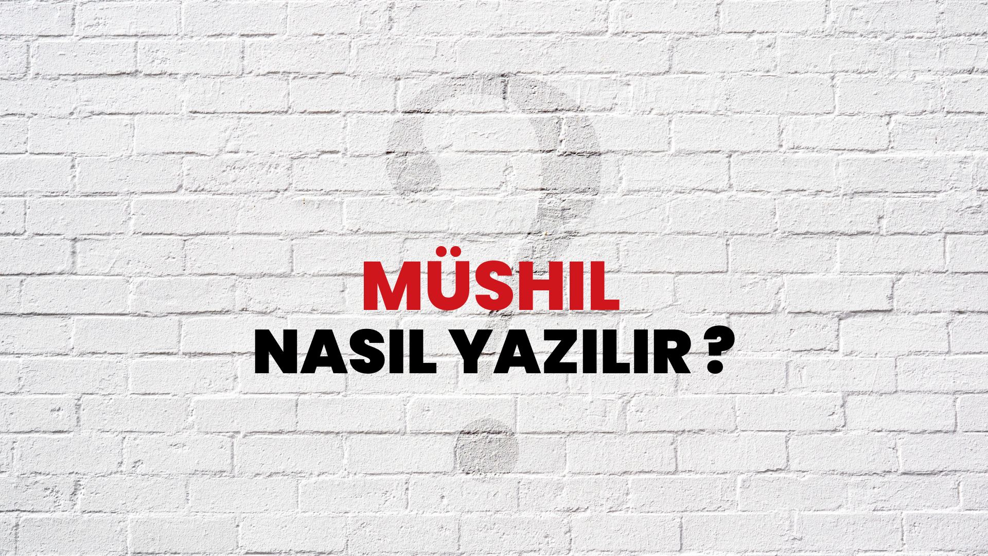 Müshil Nasıl Yazılır? TDK ile Müshil Doğru Yazılışı Nedir?