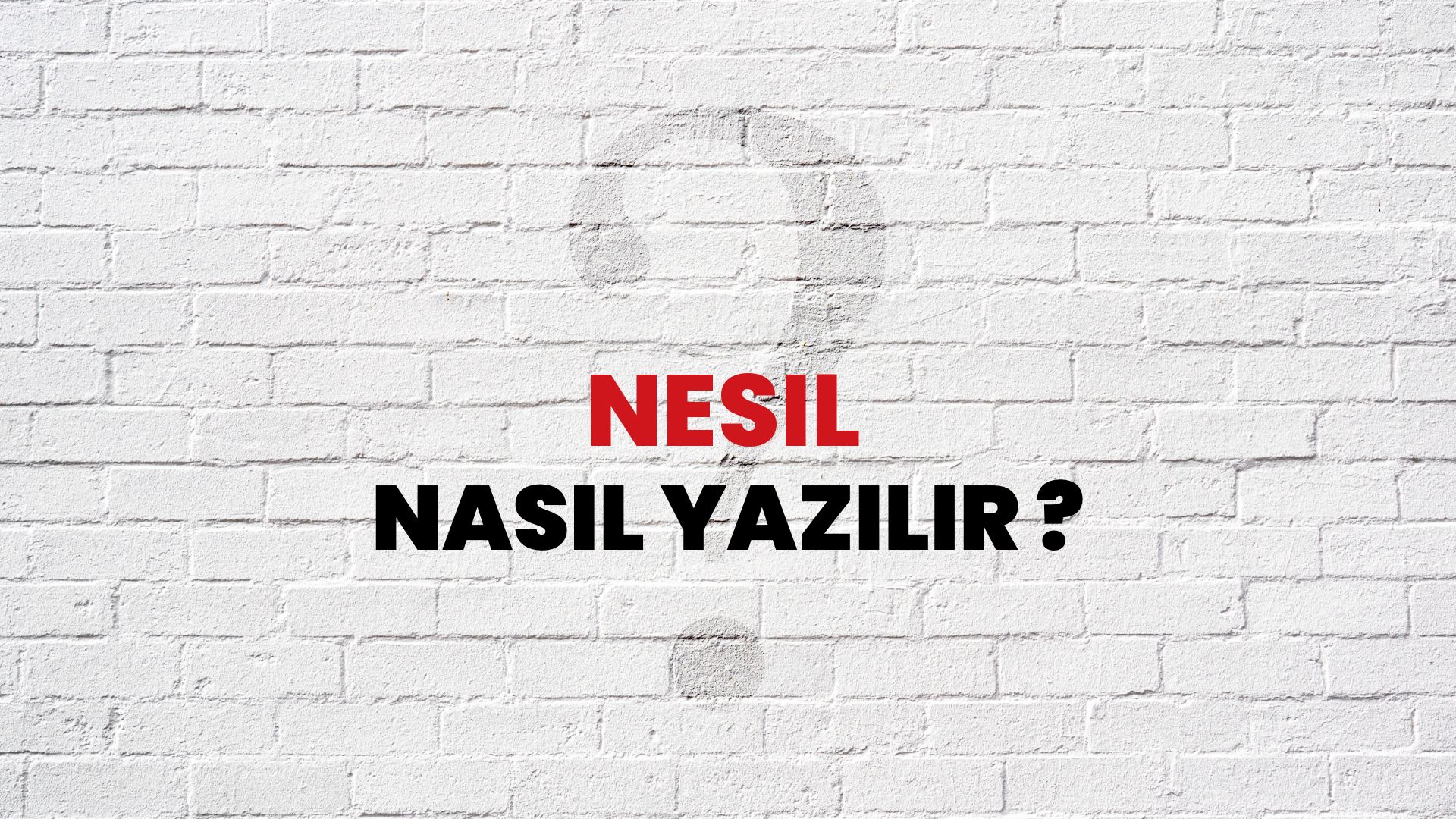 Nesil Nasıl Yazılır? TDK ile Nesil Doğru Yazılışı Nedir?