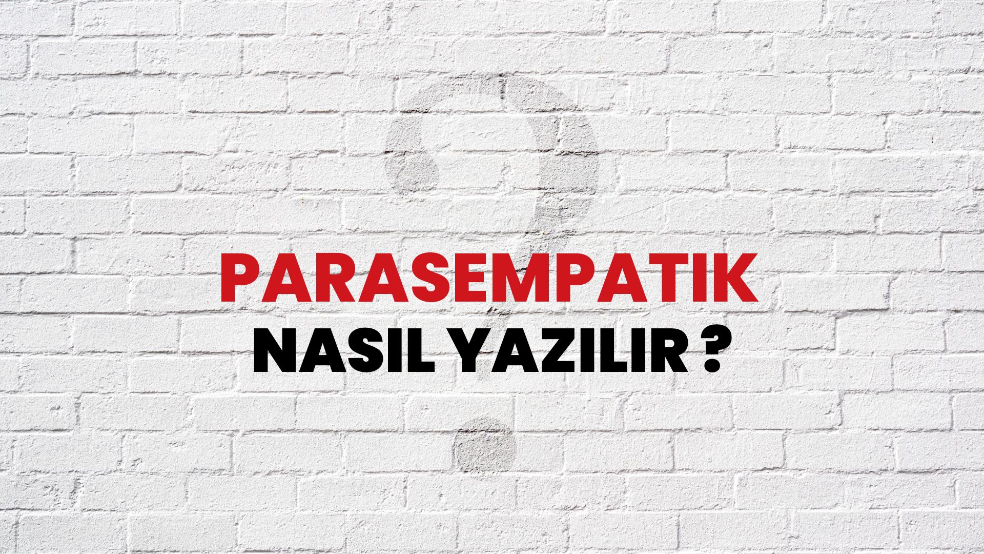 Parasempatik Nasıl Yazılır? TDK ile Parasempatik Doğru Yazılışı Nedir?