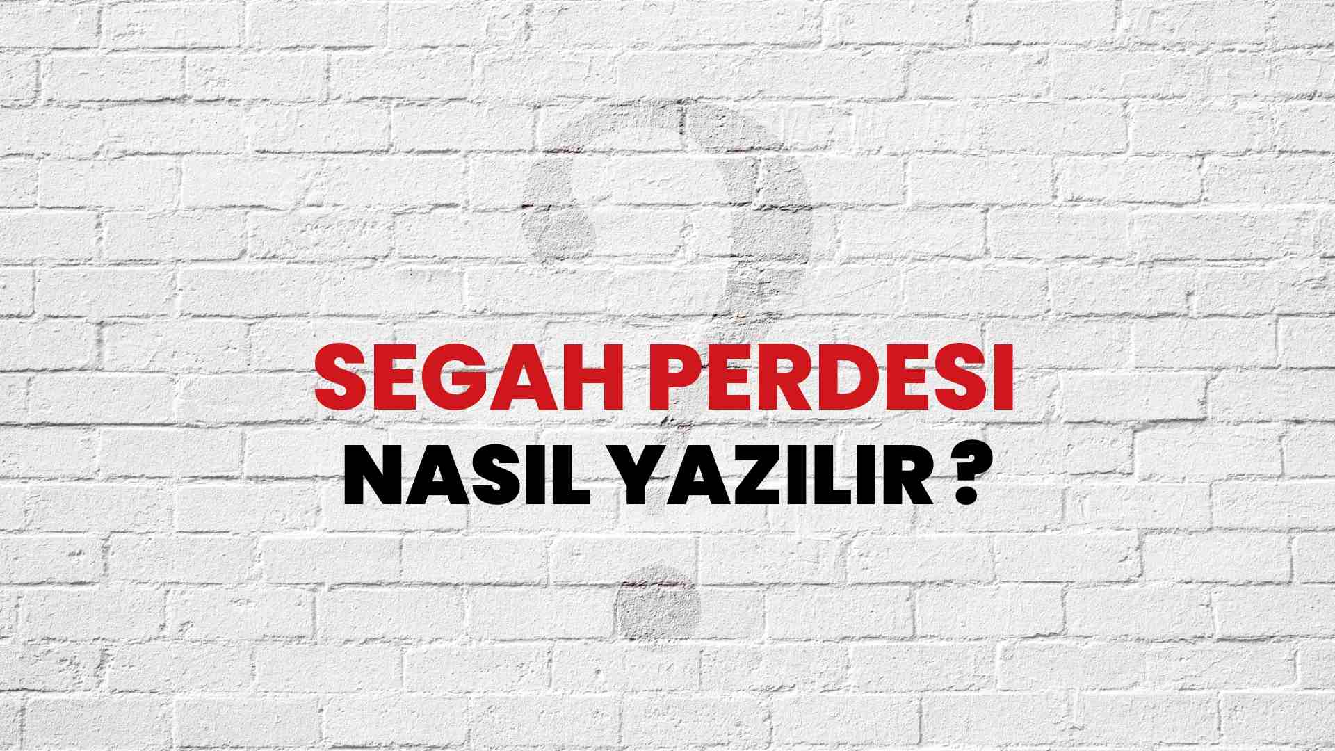 Segah Perdesi Doğru Yazımı Nedir? TDK ile Segah Perdesi Kelimesinin Doğru Yazılışı!
