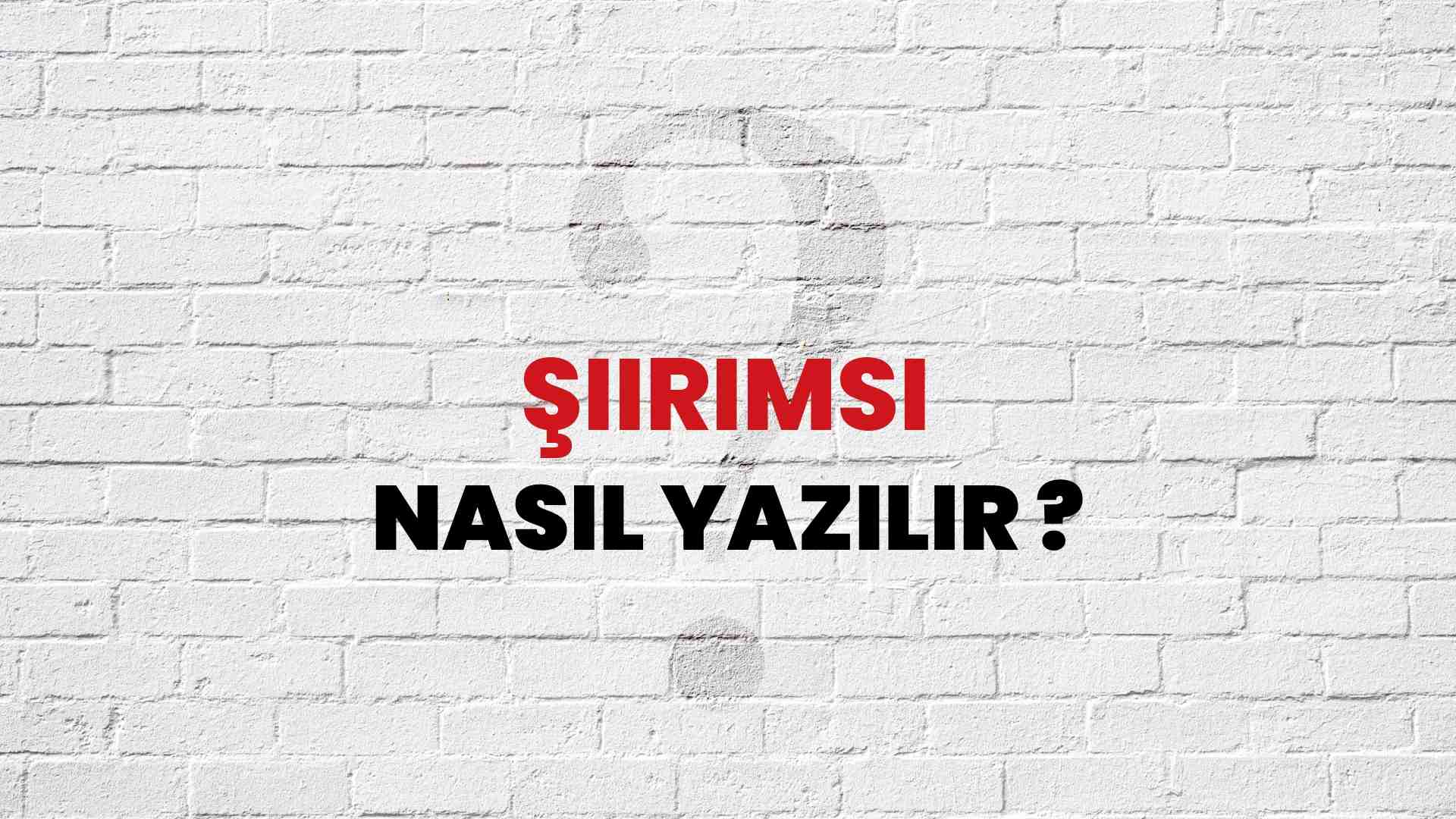 Şiirimsi Nasıl Yazılır? TDK ile Şiirimsi Doğru Yazılışı Nedir?